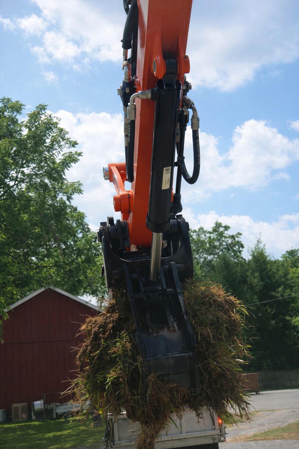 Brush removal and debris loading by GradeCraft Excavation in Warren County NJ