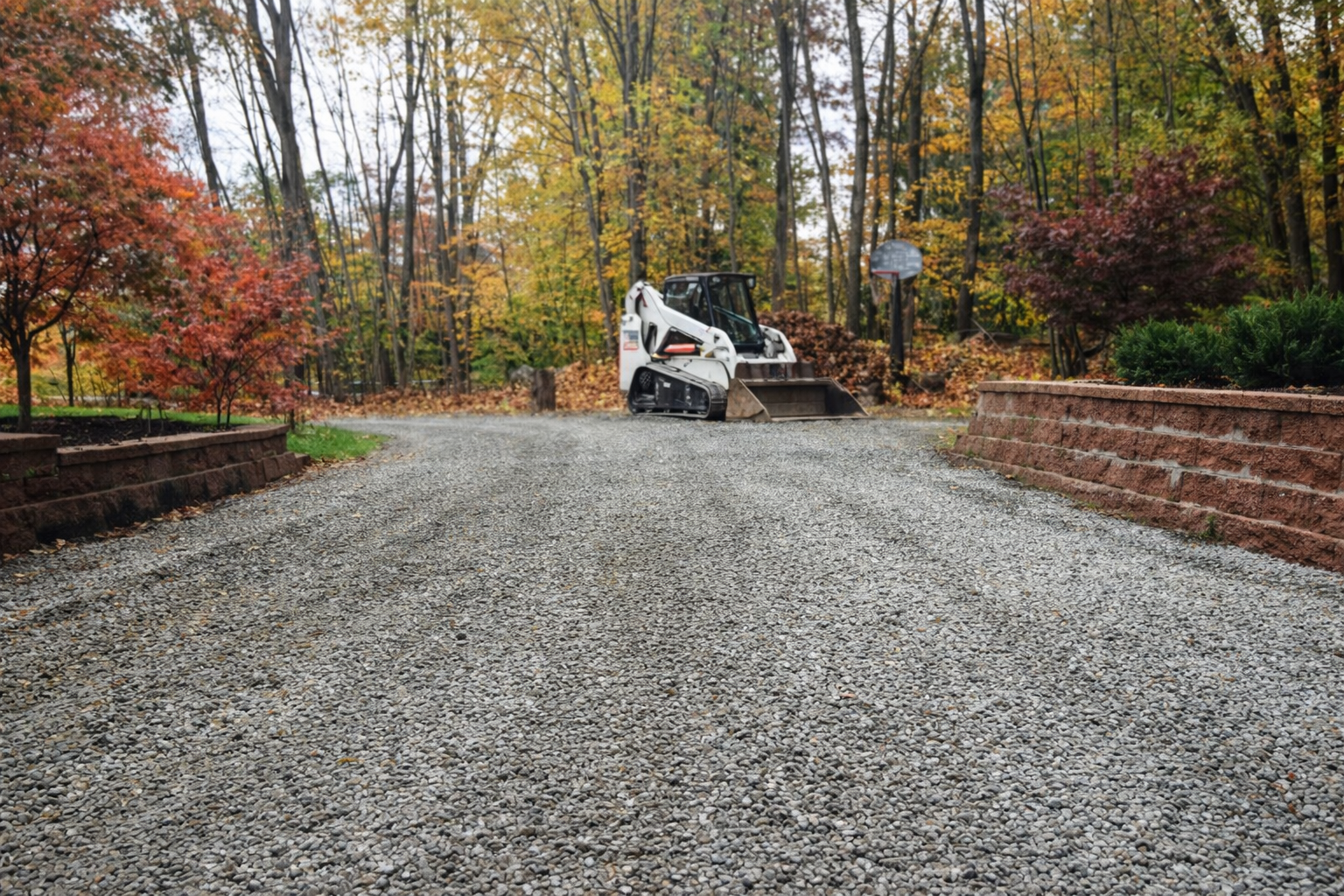 Driveway prep and gravel base installation by GradeCraft Excavation in Warren County NJ